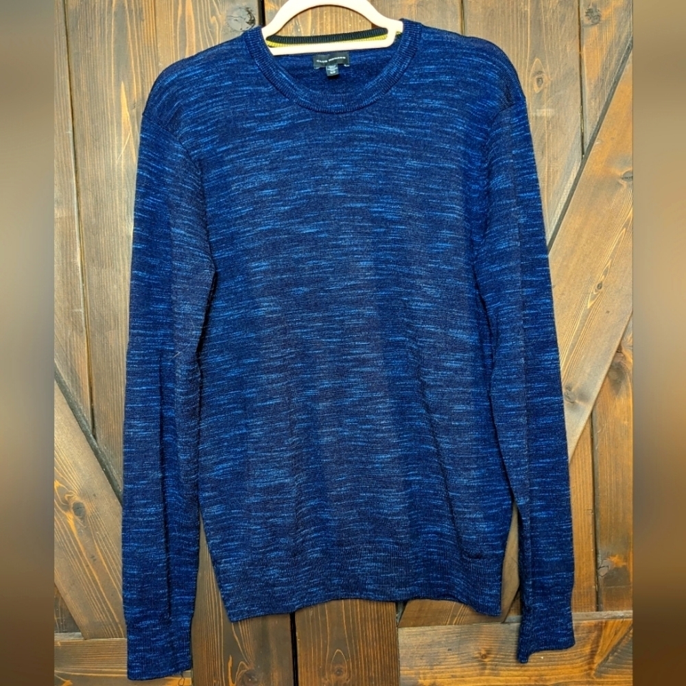 CLub Monaco Merino Wool Navy Crew Neck Sweater Small